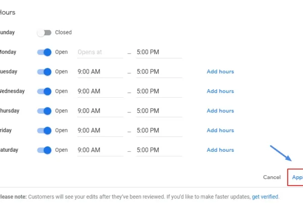 How Do I Change My Business Hours On Google