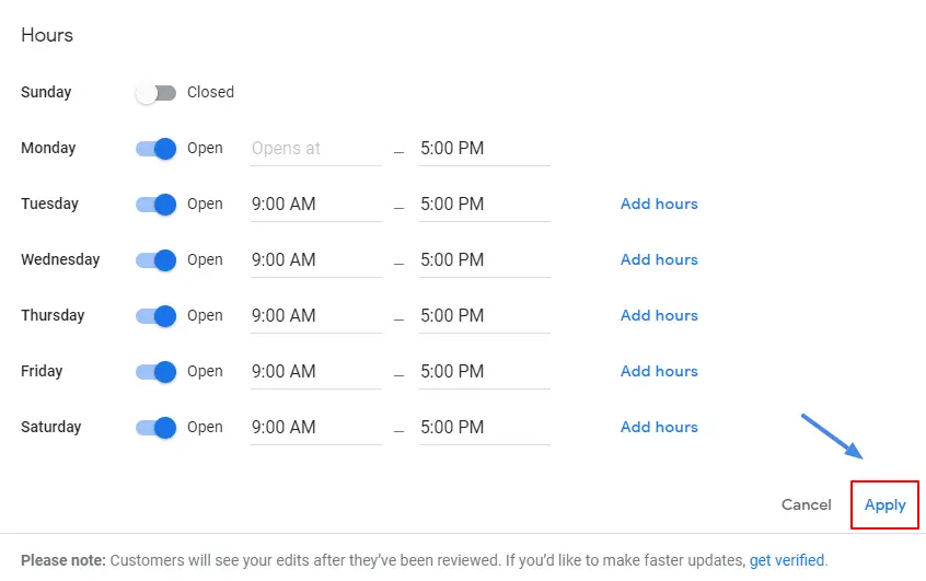 How Do I Change My Business Hours On Google